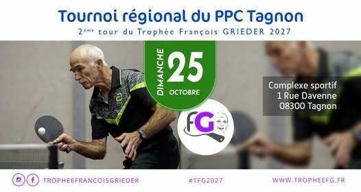 Tournoi Régional du PPC TAGNON - Dim 25 Oct 2026