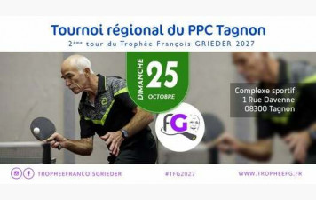Tournoi Régional du PPC TAGNON - Dim 25 Oct 2026